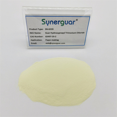 La gomme de guar auto-hydratante de base a une viscosité élevée et un degré moyen de substitution pour la fabrication du papier
