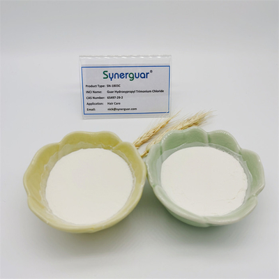 La gomme de guar cationique supérieure avec la haute qualité a le niveau élevé de la substitution et du haut transparent pour des soins capillaires