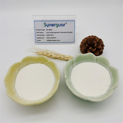 La gomme de guar supérieure avec la haute qualité a le niveau élevé de la substitution et du haut transparent pour l'adoucissant