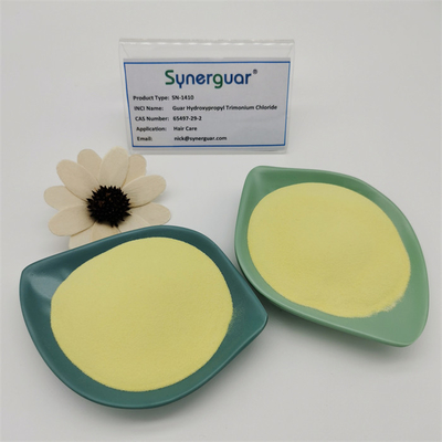La gomme de guar de base avec des performances de coût élevées a une viscosité moyenne et un faible degré de substitution pour les soins capillaires