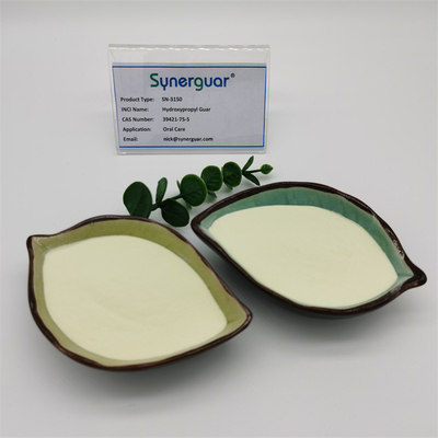 La gomme de guar senior de haute qualité a une viscosité très élevée et un degré moyen de substitution pour les soins bucco-dentaires.
