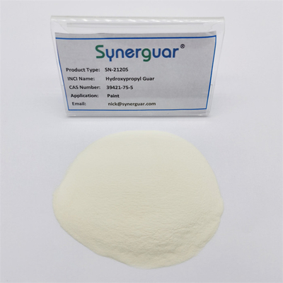 La gomme de guar hydroxypropylique basique avec des performances de coût élevées a une viscosité élevée et un haut degré de substitution pour la peinture