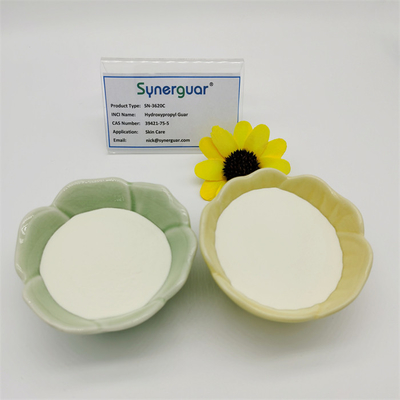 La gomme de guar hydroxypropylique supérieure avec la haute qualité a la viscosité moyenne et le haut transparent pour des soins de la peau