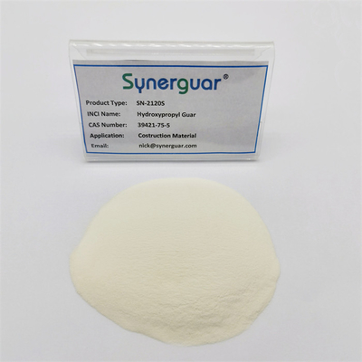La gomme de guar hydroxypropylée avec un bon rapport coût-efficacité a une viscosité élevée et un haut degré de substitution pour le matériau de construction