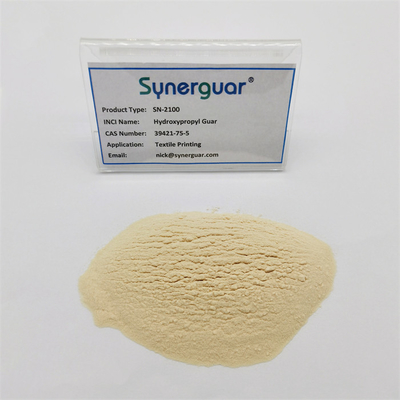 La gomme de guar hydroxypropylique avec la représentation coûtée élevée a la basse viscosité et le bas degré de substitution pour l'impression de tissus
