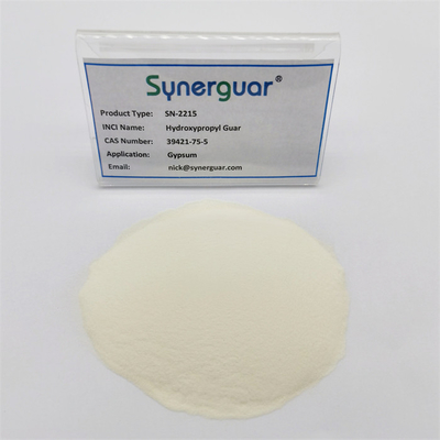 La gomme de guar de base avec des performances de coût élevées a une viscosité moyenne et un degré élevé de substitution au gypse