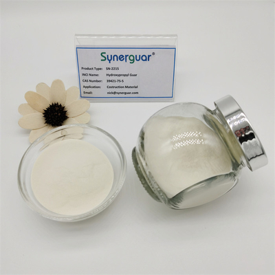 La gomme de guar hydroxypropylée avec un bon rapport coût-efficacité a une viscosité moyenne et un haut degré de substitution pour le matériau de construction
