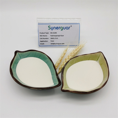 La gomme de guar hydroxypropylique basique avec des performances de coût élevées a une viscosité élevée et un haut degré de substitution pour la peinture