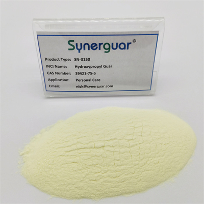 La gomme de guar hydroxypropylée de haute qualité a une viscosité très élevée et un degré moyen de substitution pour les soins personnels.