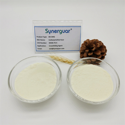 La gomme de guar carboxyméthylique avec de haute qualité a le degré de substitution de grande viscosité et moyen pour réticuler l'agent