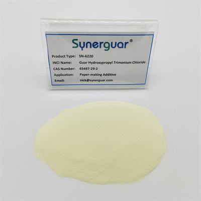 La gomme de guar avec un bon rapport coût-efficacité a une viscosité élevée et un degré moyen de substitution pour l'additif de fabrication de papier