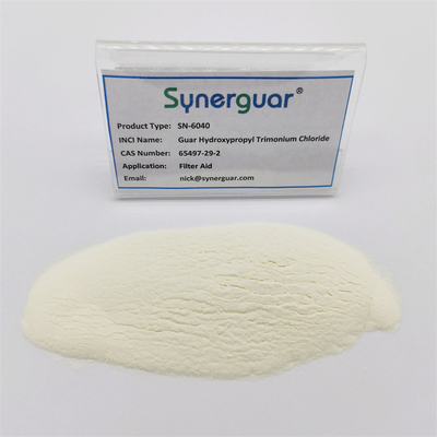 La gomme de guar de base avec un bon rapport coût-efficacité a une viscosité élevée et un faible degré de substitution pour l'aide au filtrage