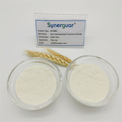 La gomme de guar de base avec un bon rapport coût-efficacité a une viscosité élevée et un faible degré de substitution pour l'aide au filtrage