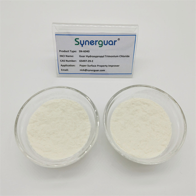 La gomme de guar basique a une viscosité élevée et un faible degré de substitution pour l'amélioration des propriétés de surface du papier