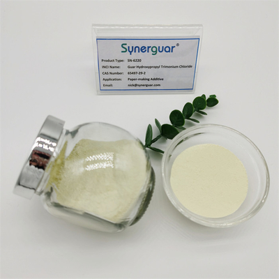 La gomme de guar avec un bon rapport coût-efficacité a une viscosité élevée et un degré moyen de substitution pour l'additif de fabrication de papier