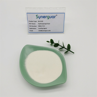 La gomme de guar de base avec la représentation coûtée élevée a de grande viscosité et le niveau élevé de substitution pour niveler l'agent