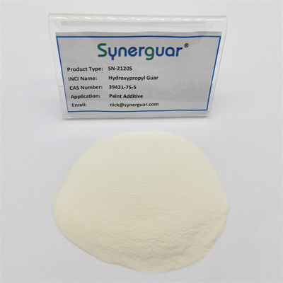 La gomme de guar de base avec la représentation coûtée élevée a de grande viscosité et le niveau élevé de substitution pour l'additif de peinture