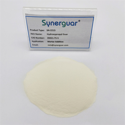 Blanc aux additifs jaunâtres de mortier d'hydrate d'individu de gel de gomme de guar pour le temps froid