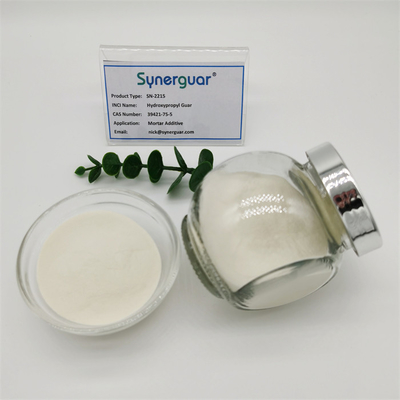 Blanc aux additifs jaunâtres de mortier d'hydrate d'individu de gel de gomme de guar pour le temps froid