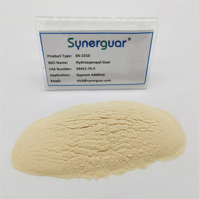Gomme crémeuse de xanthane de gomme de guar de viscosité moyenne pour le plastifiant concentré par additif de gypse