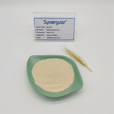 Gomme crémeuse de xanthane de gomme de guar de viscosité moyenne pour le plastifiant concentré par additif de gypse