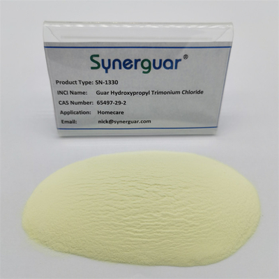 La gomme de guar auto-hydratante de haute qualité a une viscosité élevée et un degré moyen de substitution pour les soins à domicile.
