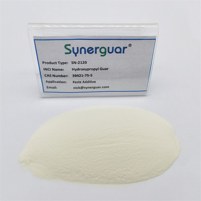 Guar additif de guar de pâte d'hydrate d'individu saupoudrent la basse gomme 412 de transparent