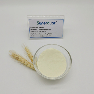 Le guar de carboxyméthyl de base avec une viscosité moyenne et faible est rentable pour l'agent de résistance humide.